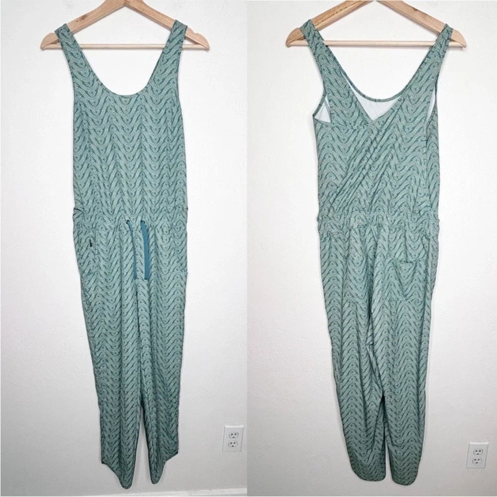 Patagonia Fleetwith Romper Bluff River Multi Tasmanian Teal Size Small - Picture 2 of 7